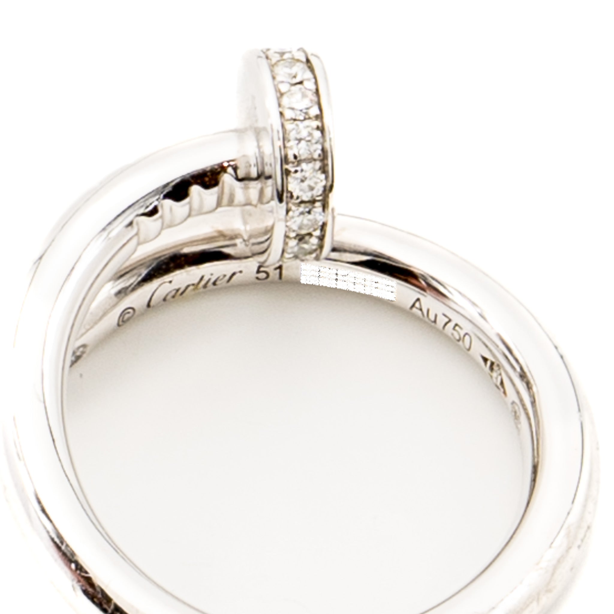 CARTIER JUSTE UN CLOU RING WHITE GOLD/DIAMONDS