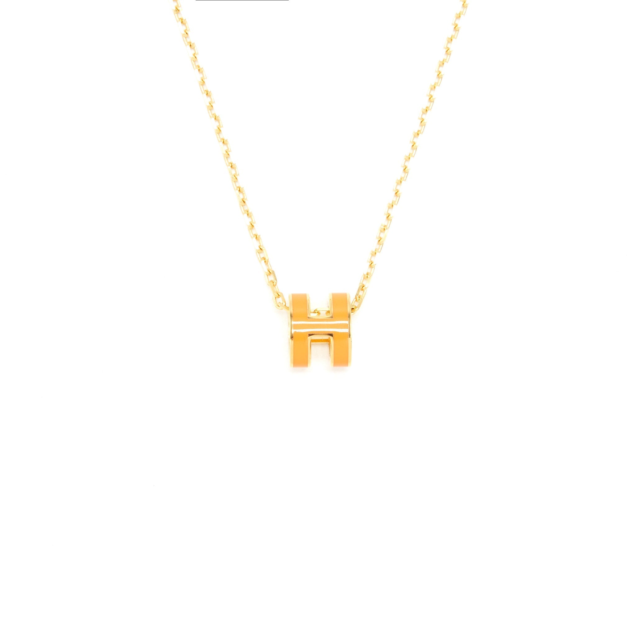 HERMES MINI POP H PENDANT ORANGE GHW