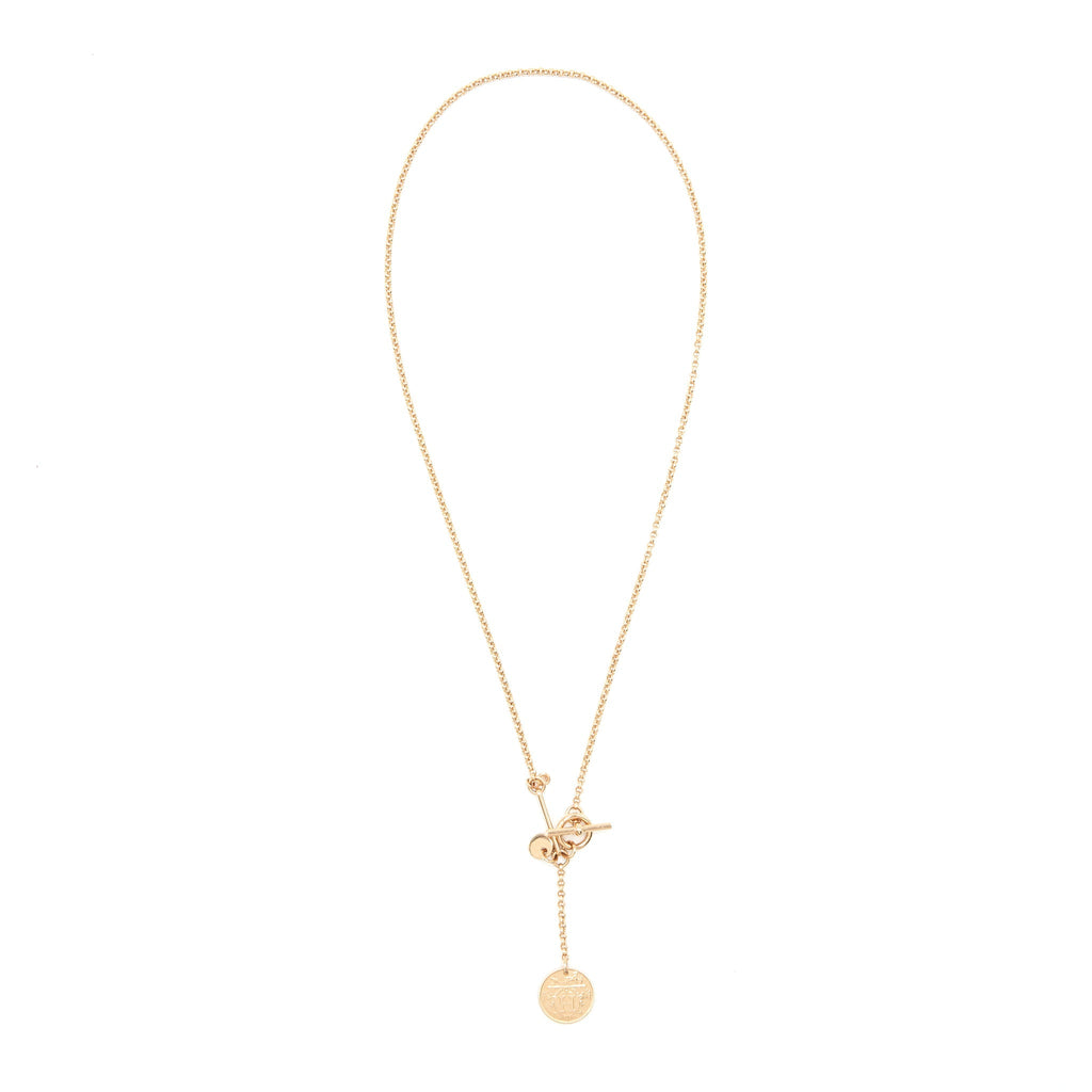 HERMES EX-LIBRIS PENDANT ROSE GOLD