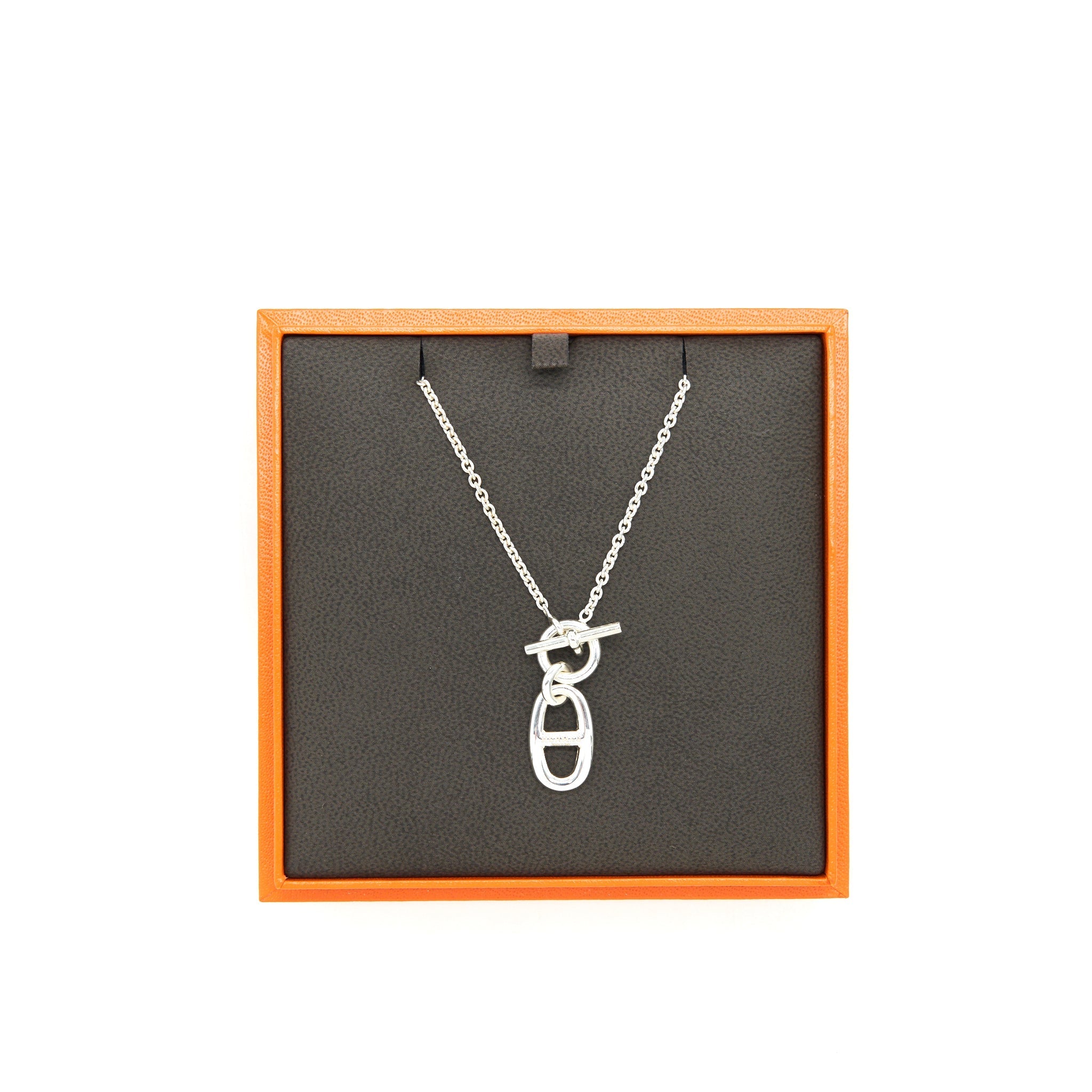 HERMES CHAINE D'ANCRE PENDANT STERLING SILVER