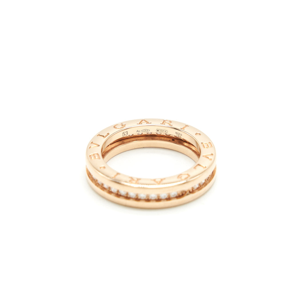 BVLGARI B.ZERO RING ROSE GOLD WITH DIAMOND