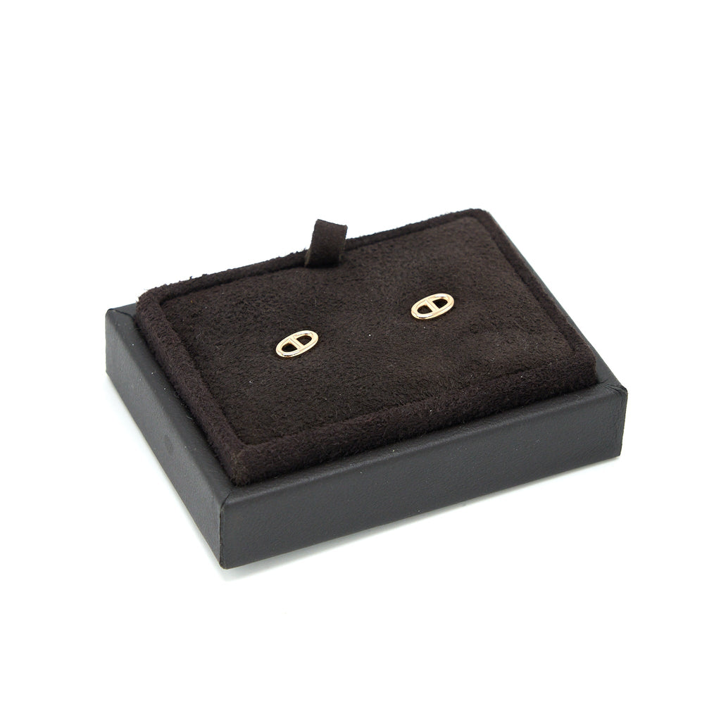 HERMES CHAINE’D ANCRE EARRINGS ROSE GOLD
