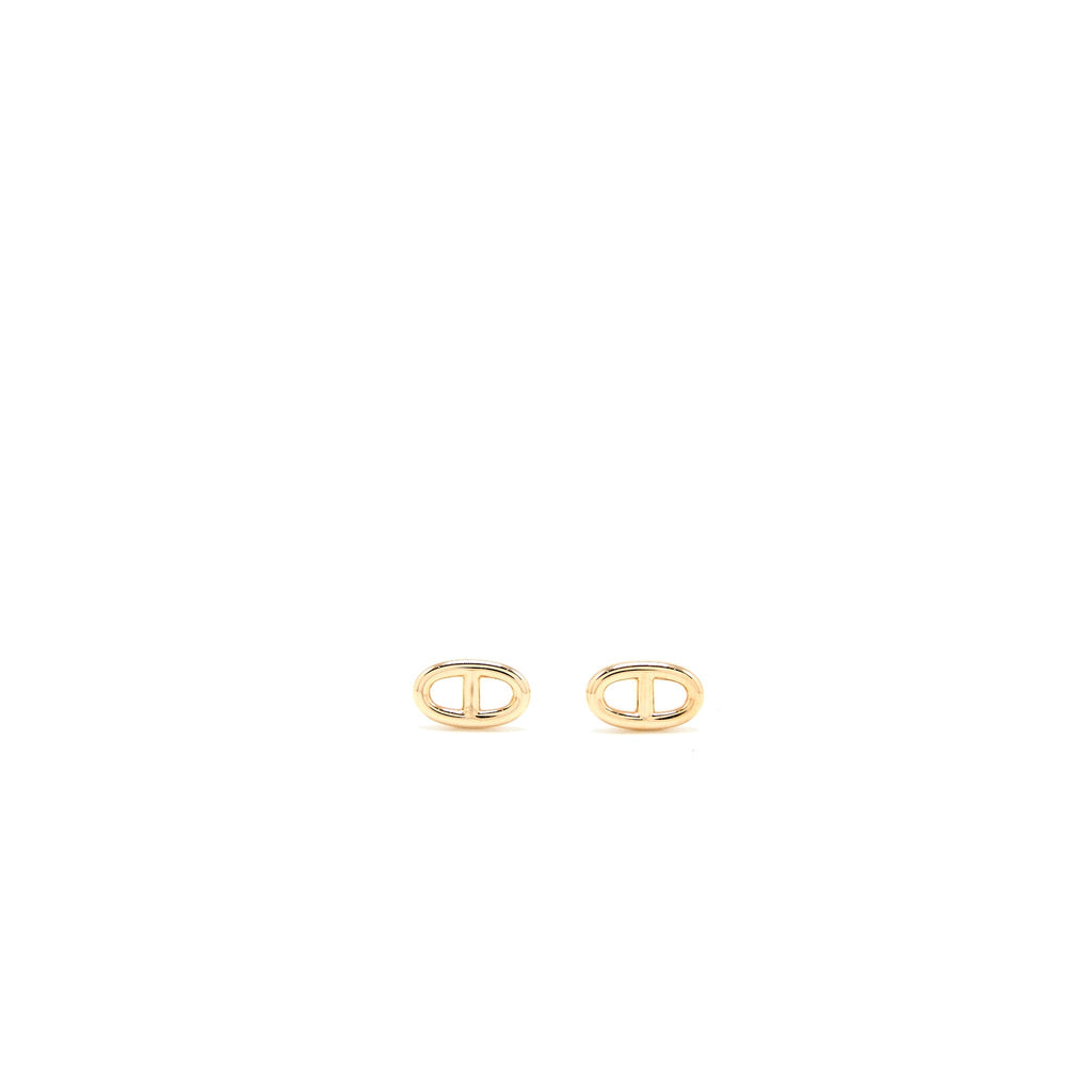 HERMES CHAINE’D ANCRE EARRINGS ROSE GOLD