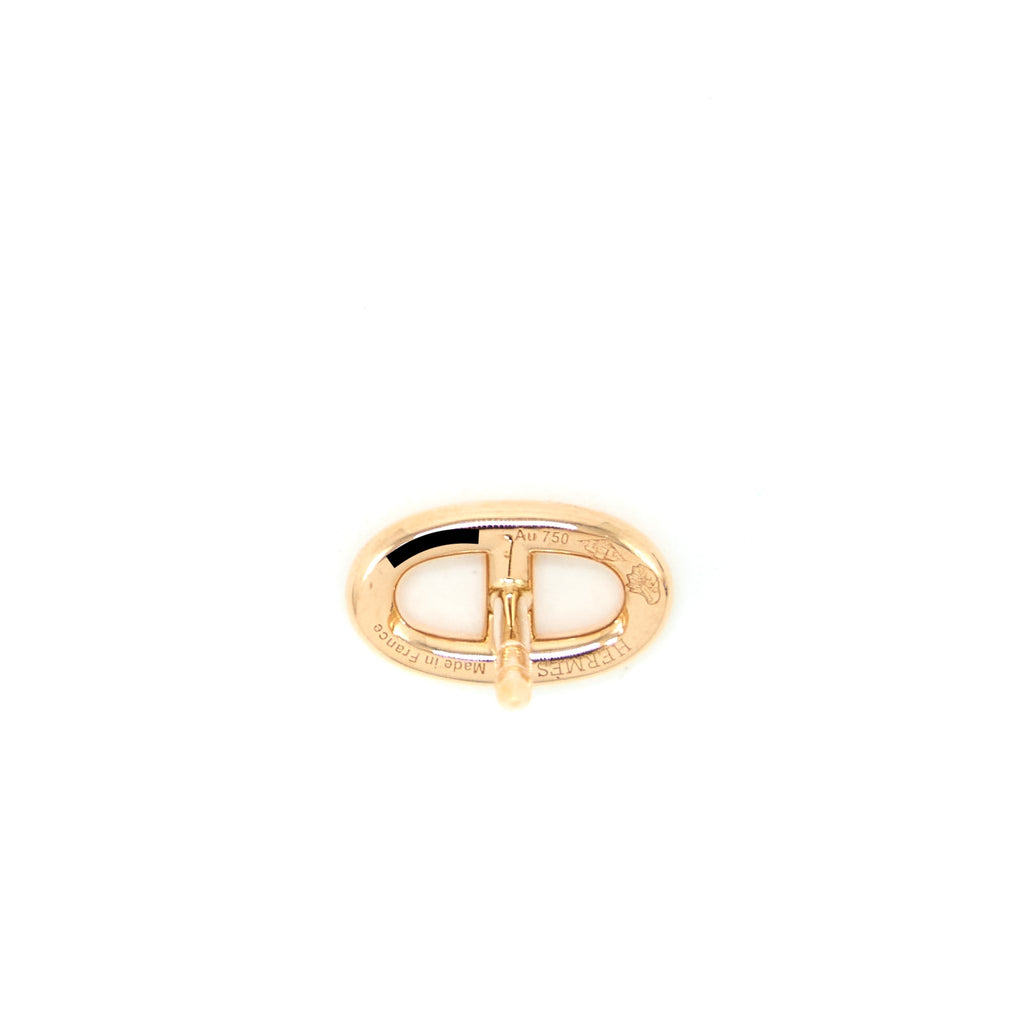HERMES CHAINE’D ANCRE EARRINGS ROSE GOLD