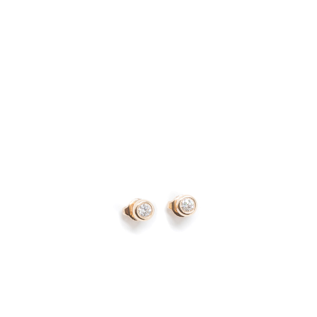 TIFFANY DIAMONDS BY THE YARD EARRINGS ROSE GOLD WITH DIAMONDS