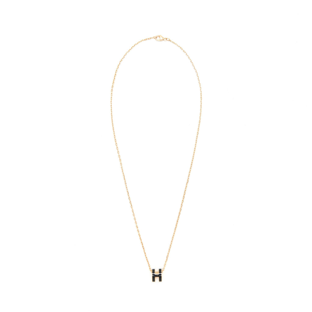 HERMES MINI POP H PENDANT BLACK RGHW