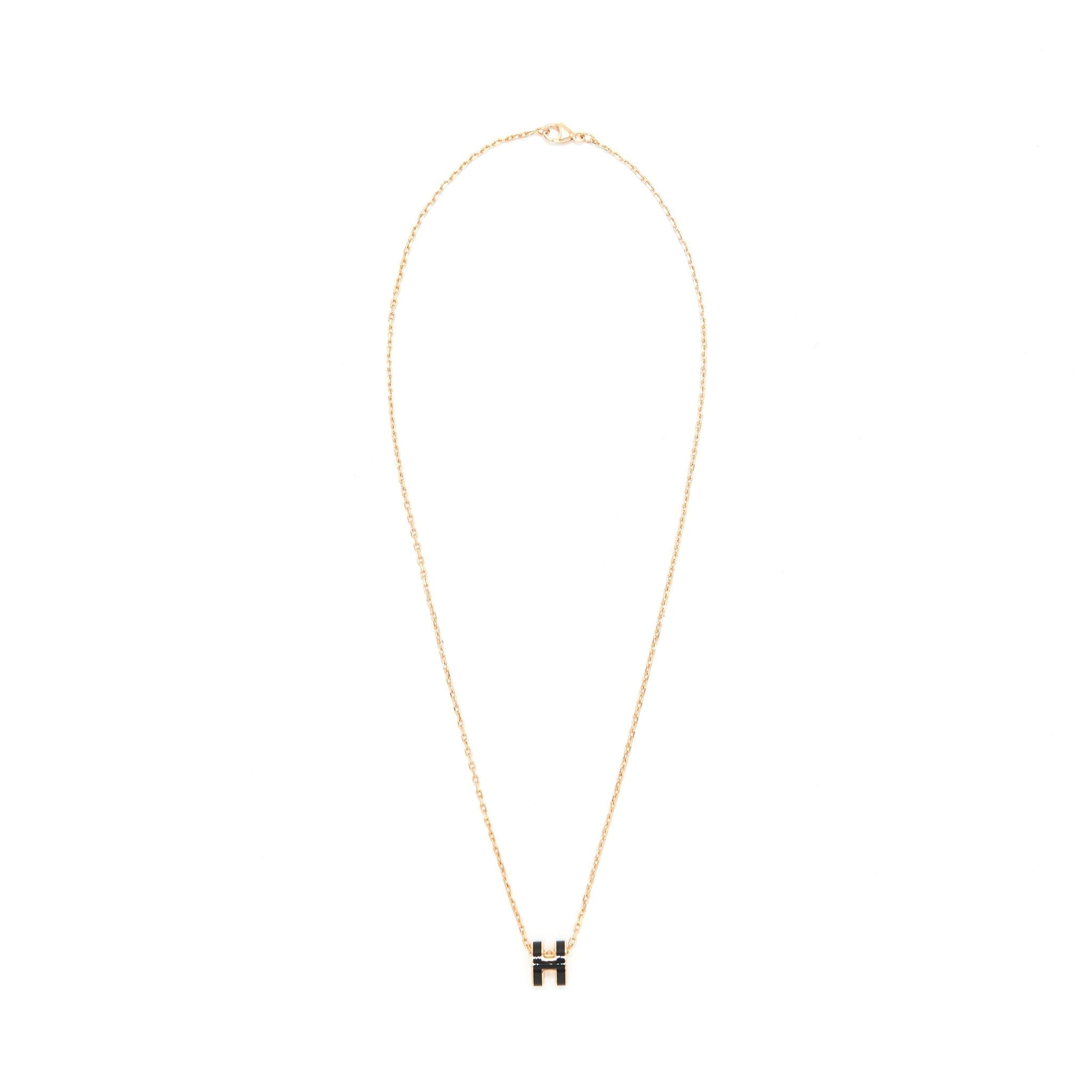 HERMES MINI POP H PENDANT BLACK RGHW