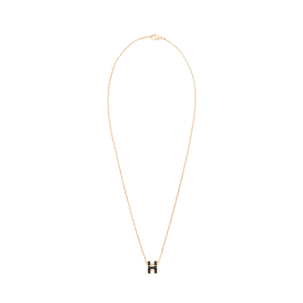 HERMES MINI POP H PENDANT BLACK RGHW
