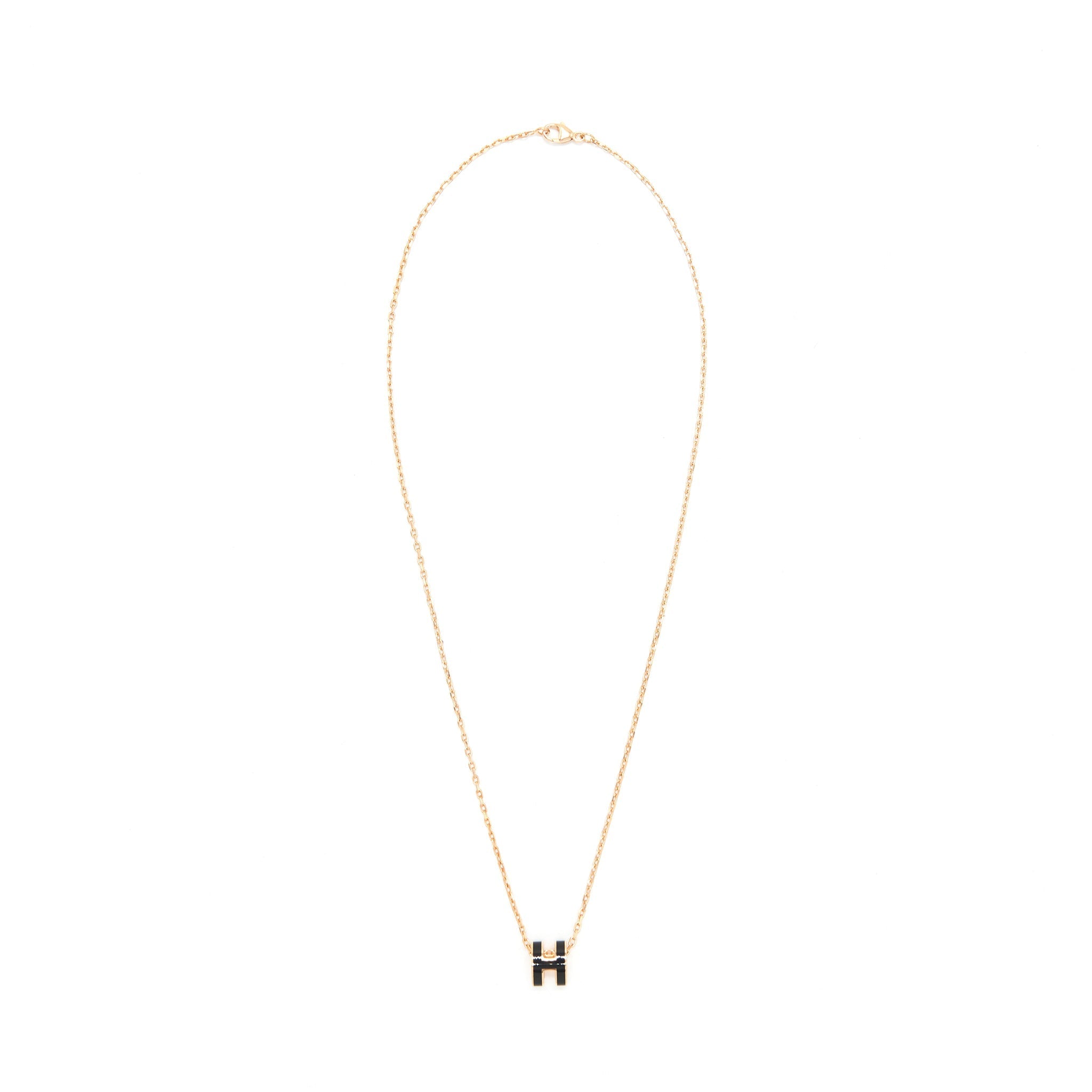 HERMES MINI POP H PENDANT BLACK RGHW