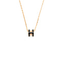 HERMES MINI POP H NECKLACE BLACK RGHW 3