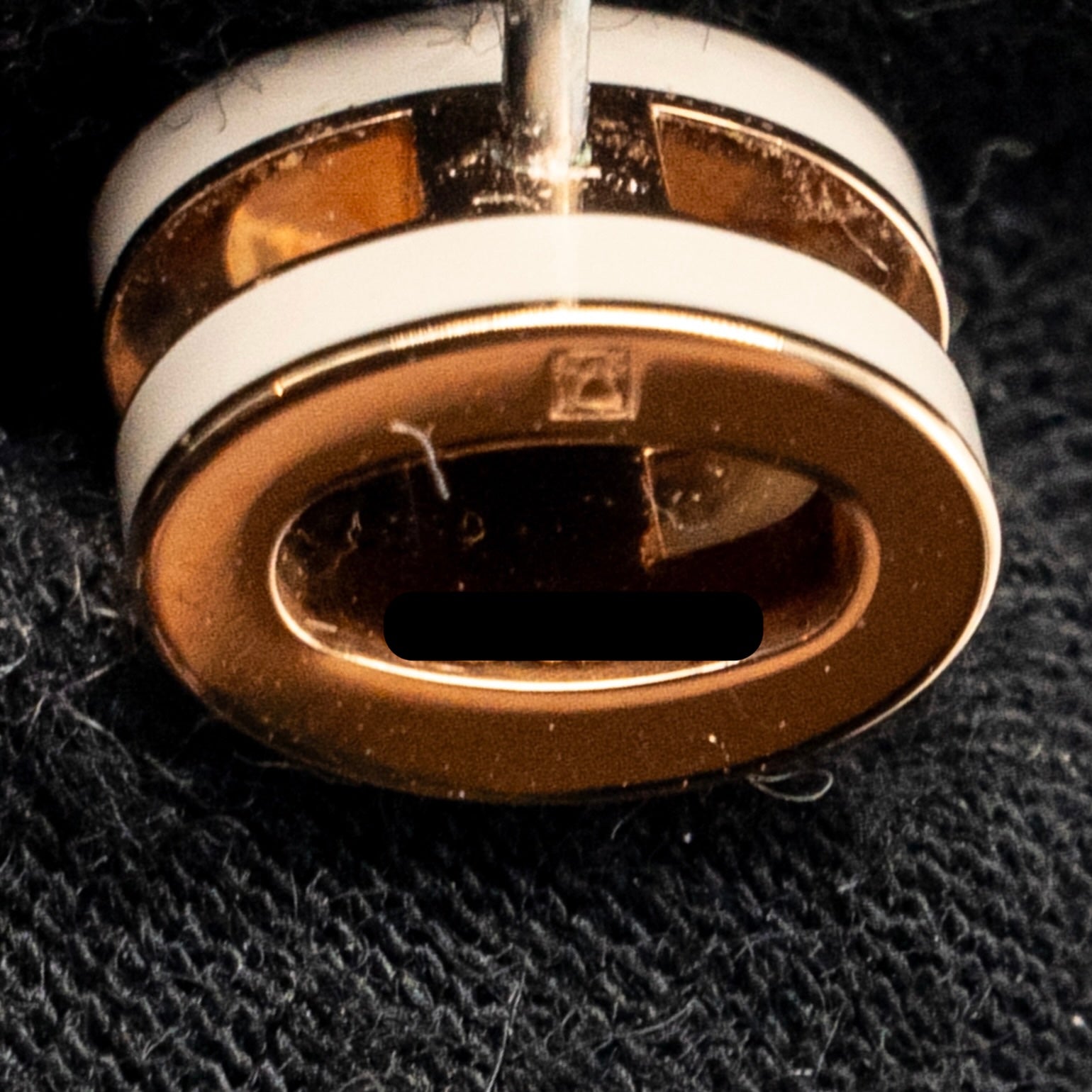 HERMES MINI POP H EARRINGS MARRON GLACE RGHW