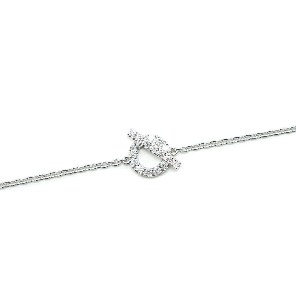 HERMES FINESSE BRACELET WHITEGOLD