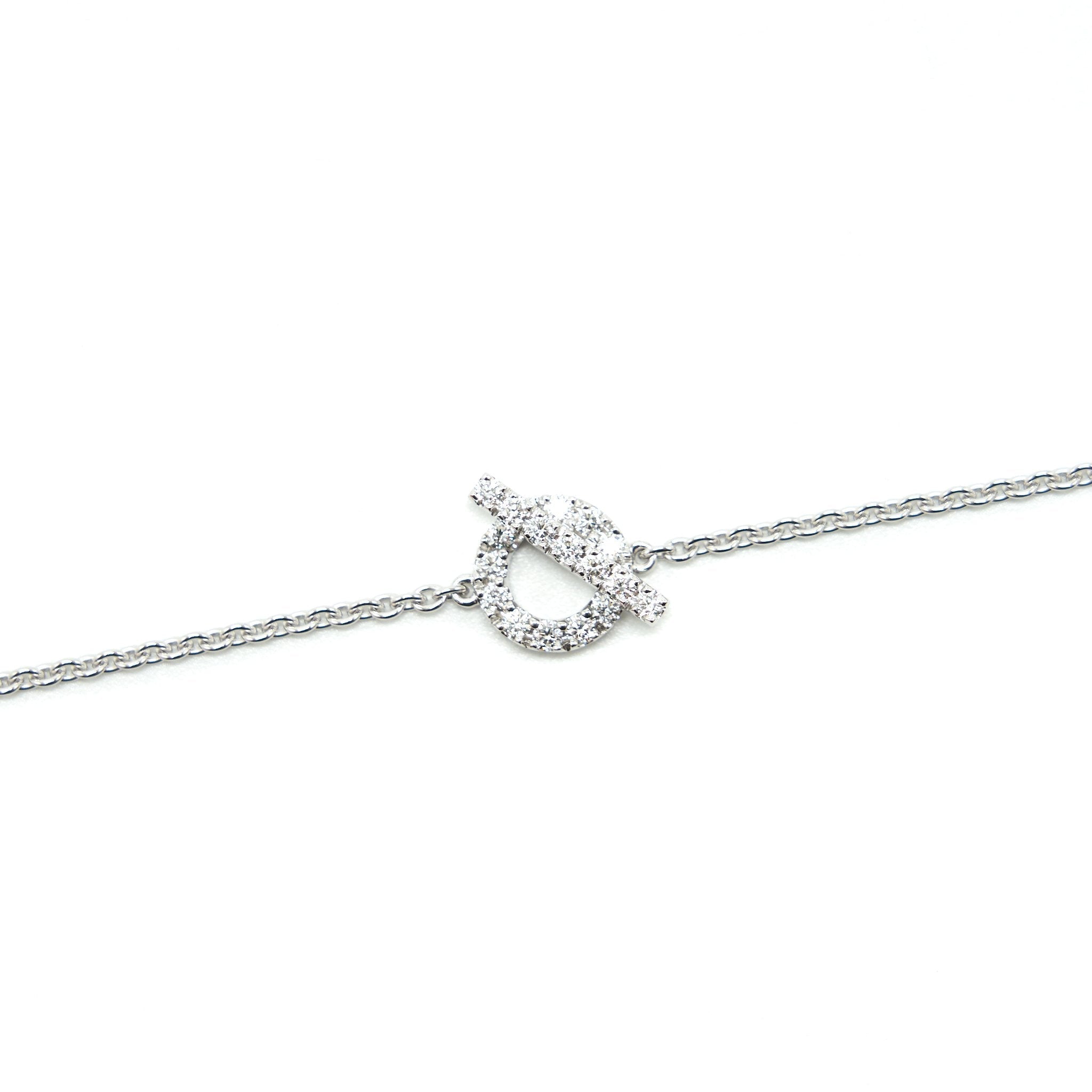 HERMES FINESSE BRACELET WHITEGOLD