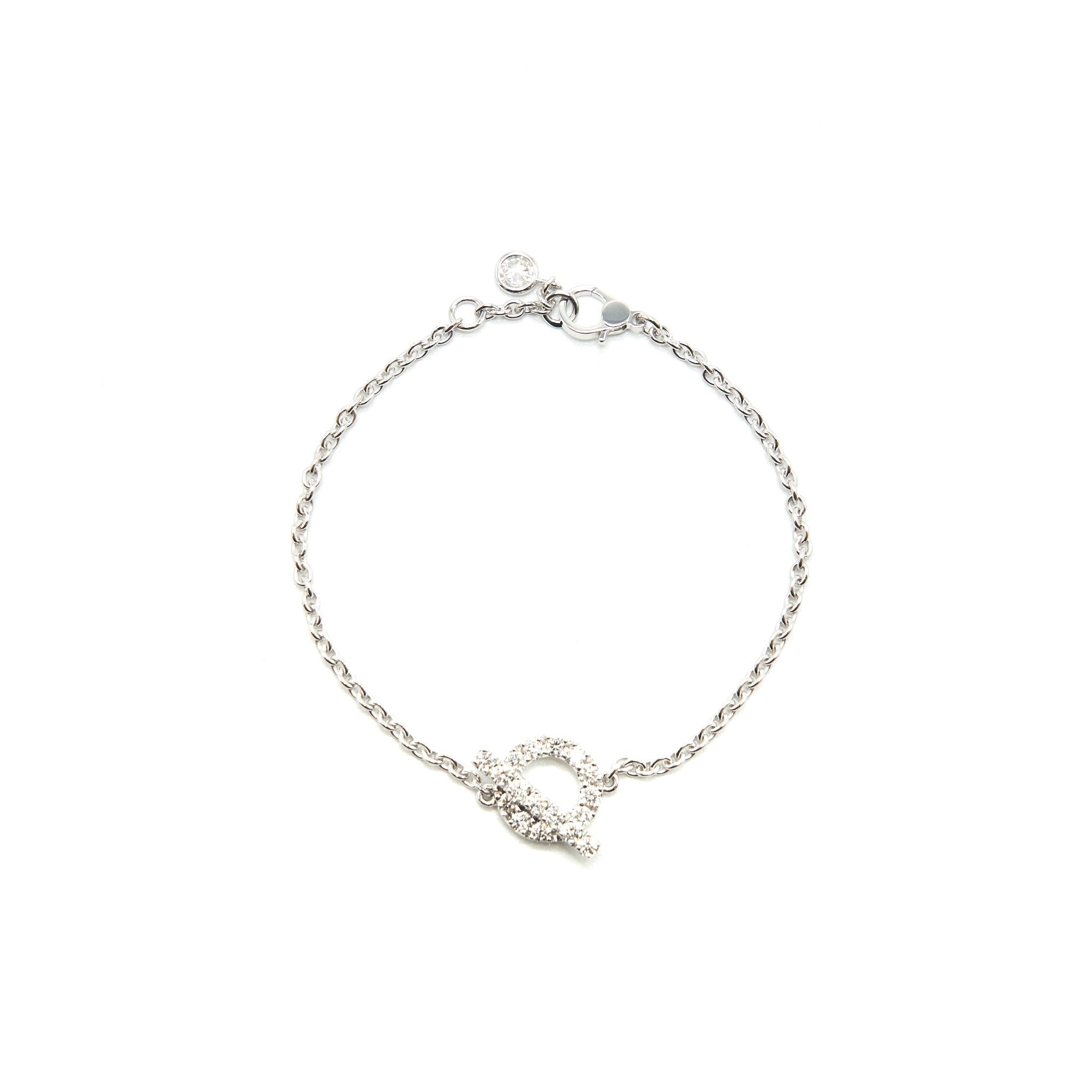 HERMES FINESSE BRACELET WHITEGOLD