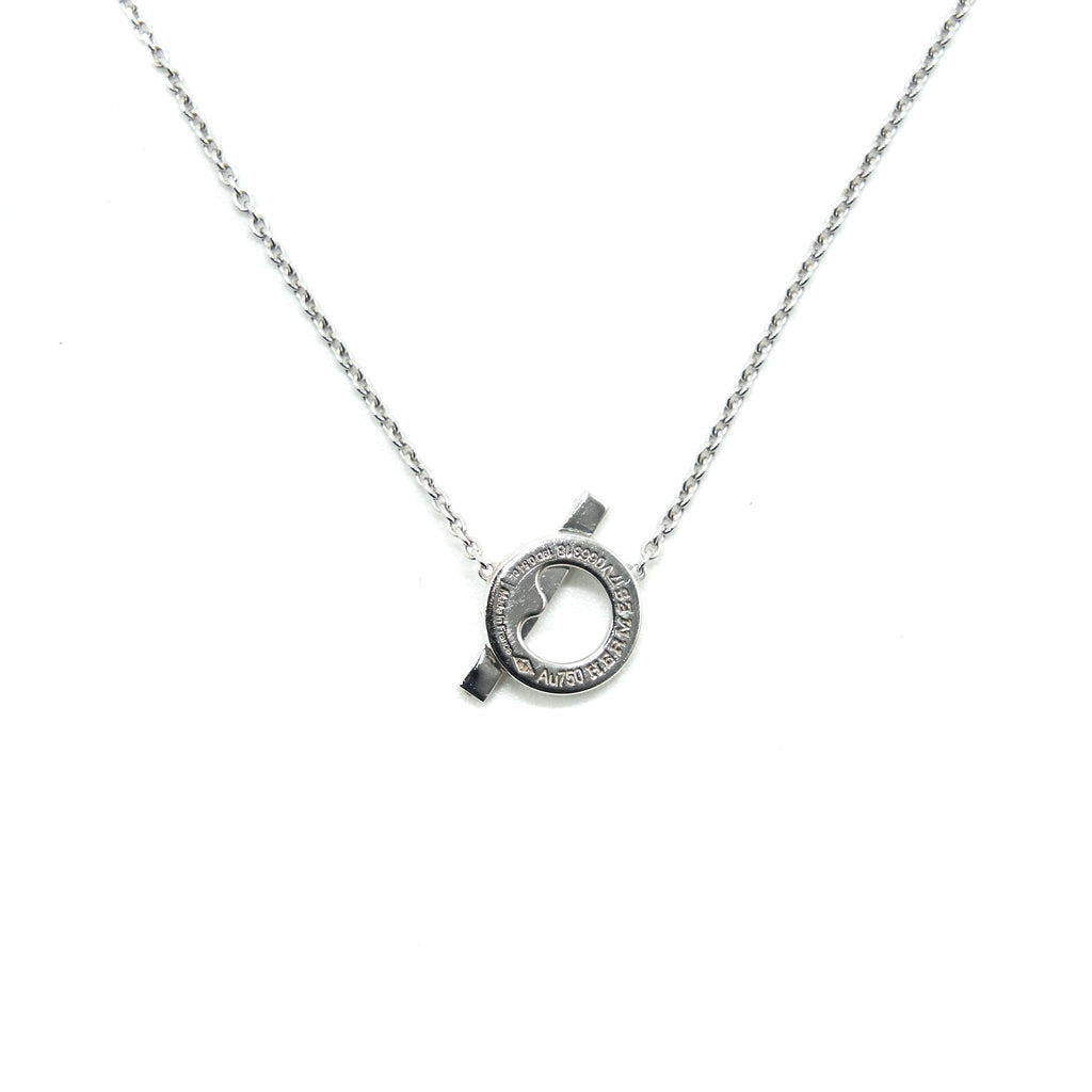 HERMES FINESSE PENDANT WHITE GOLD WITH DIAMOND