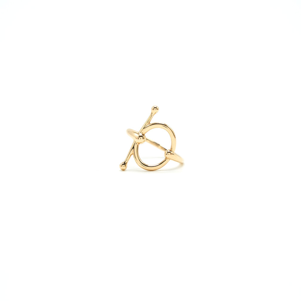 HERMES BAGUE FILET D'OR