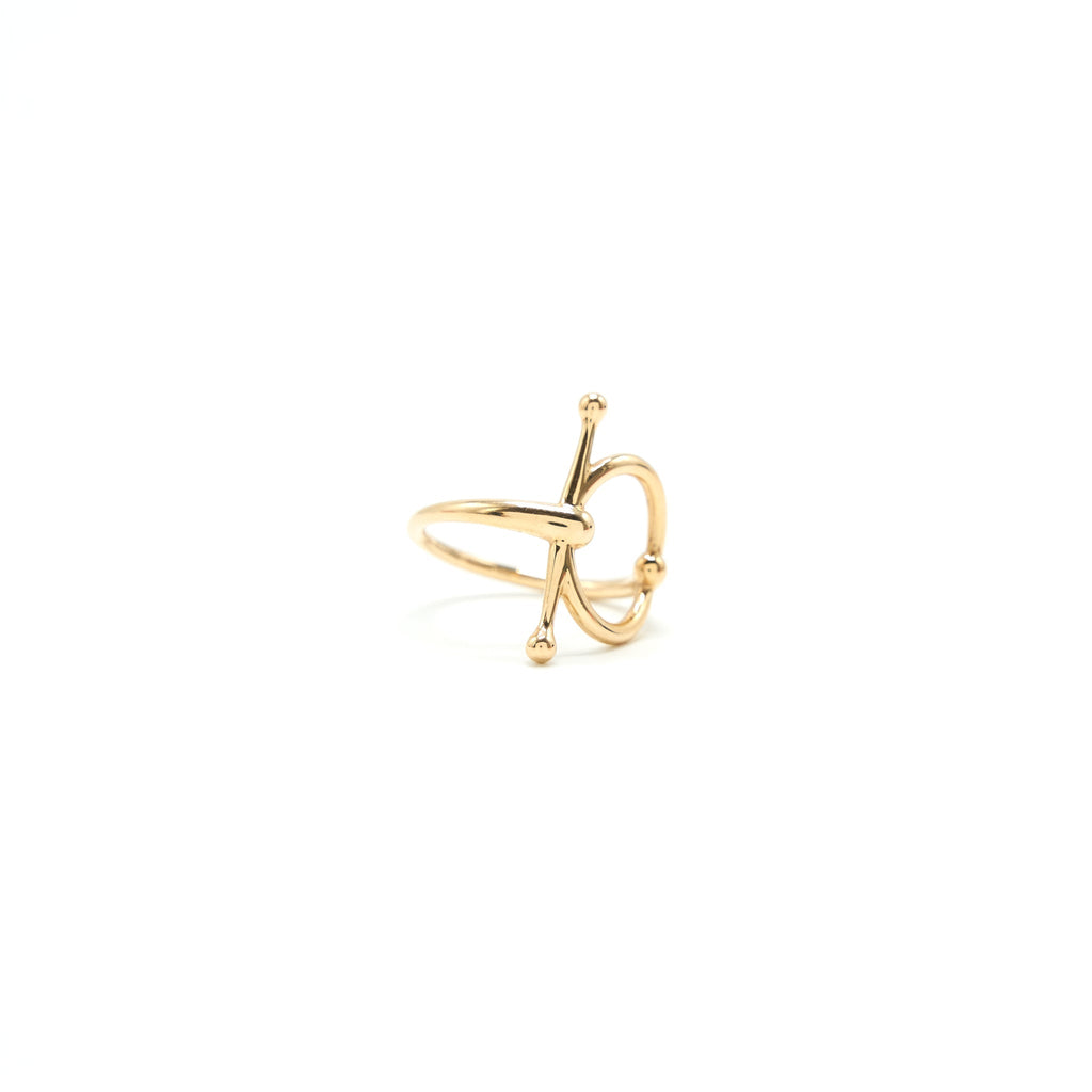 HERMES BAGUE FILET D'OR