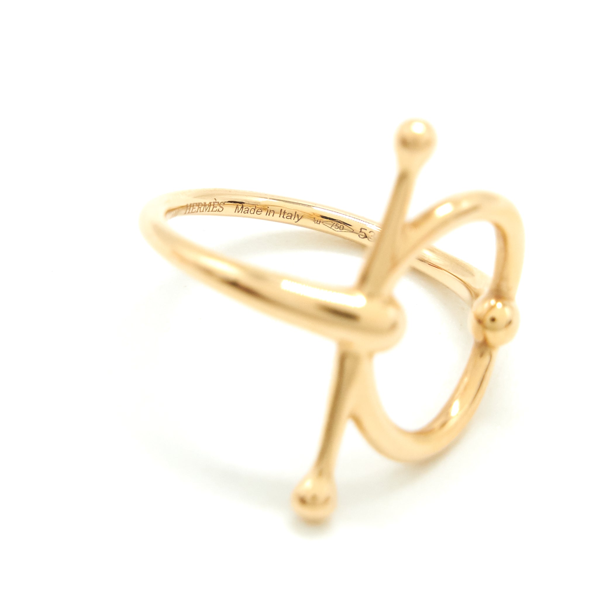 HERMES BAGUE FILET D'OR
