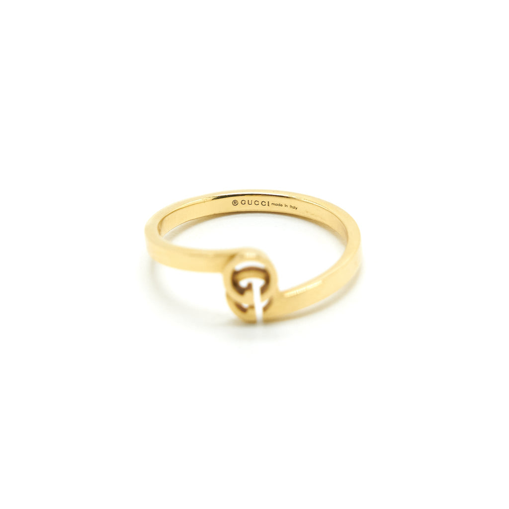 GUCCI GG RUNNING RING IN YELLOW GOLD