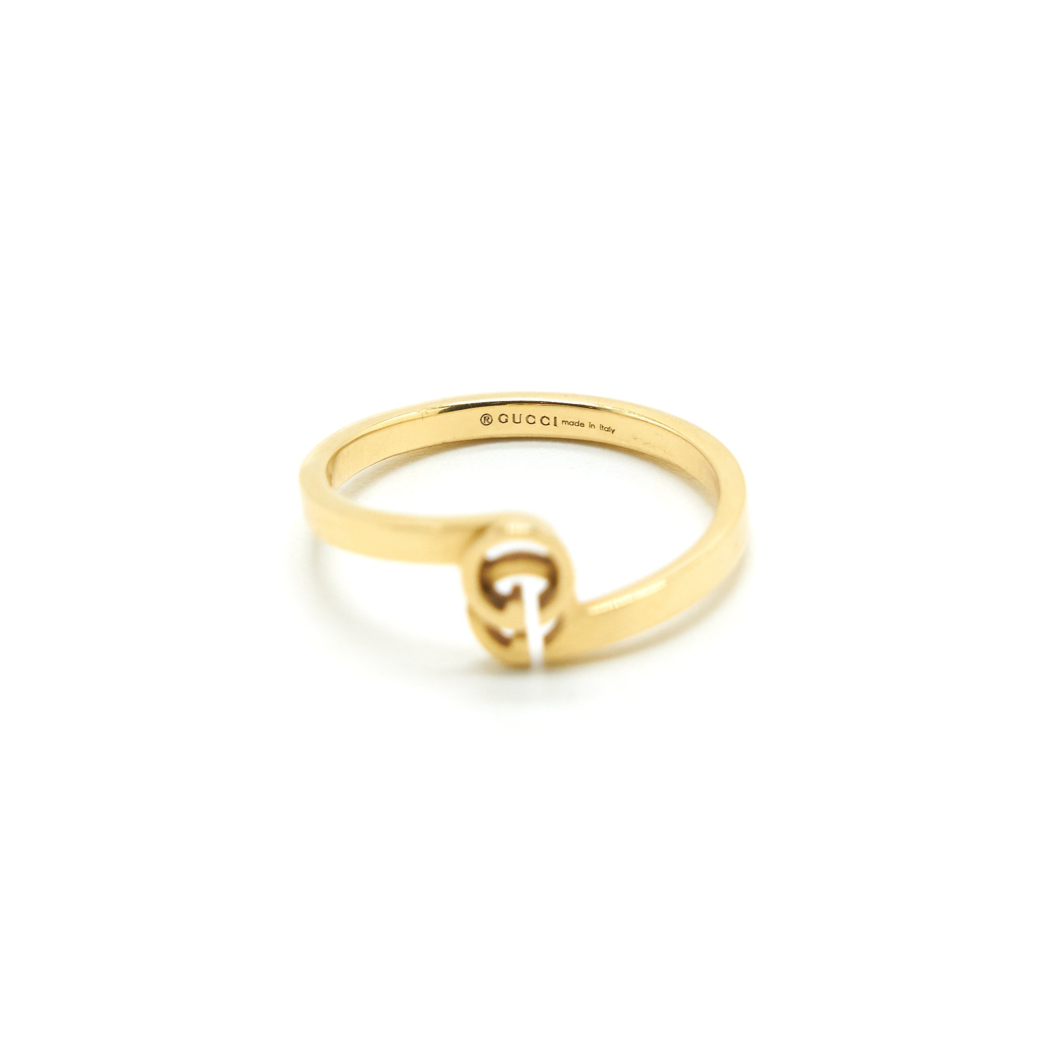 GUCCI GG RUNNING RING IN YELLOW GOLD