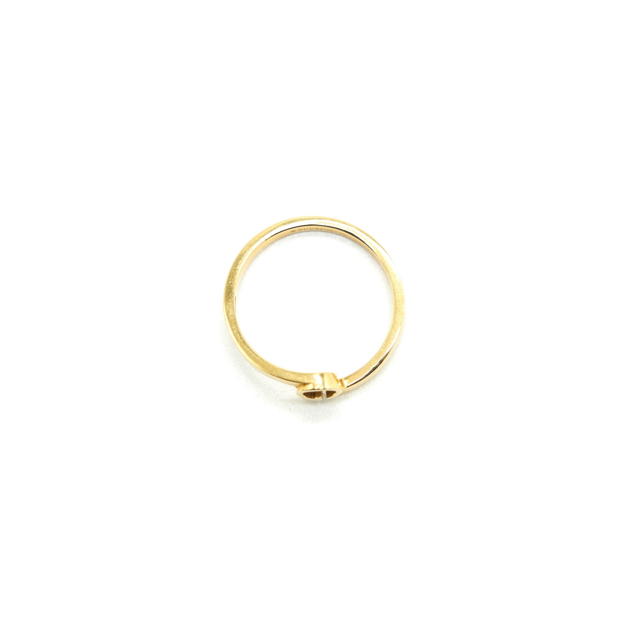 GUCCI GG RUNNING RING IN YELLOW GOLD