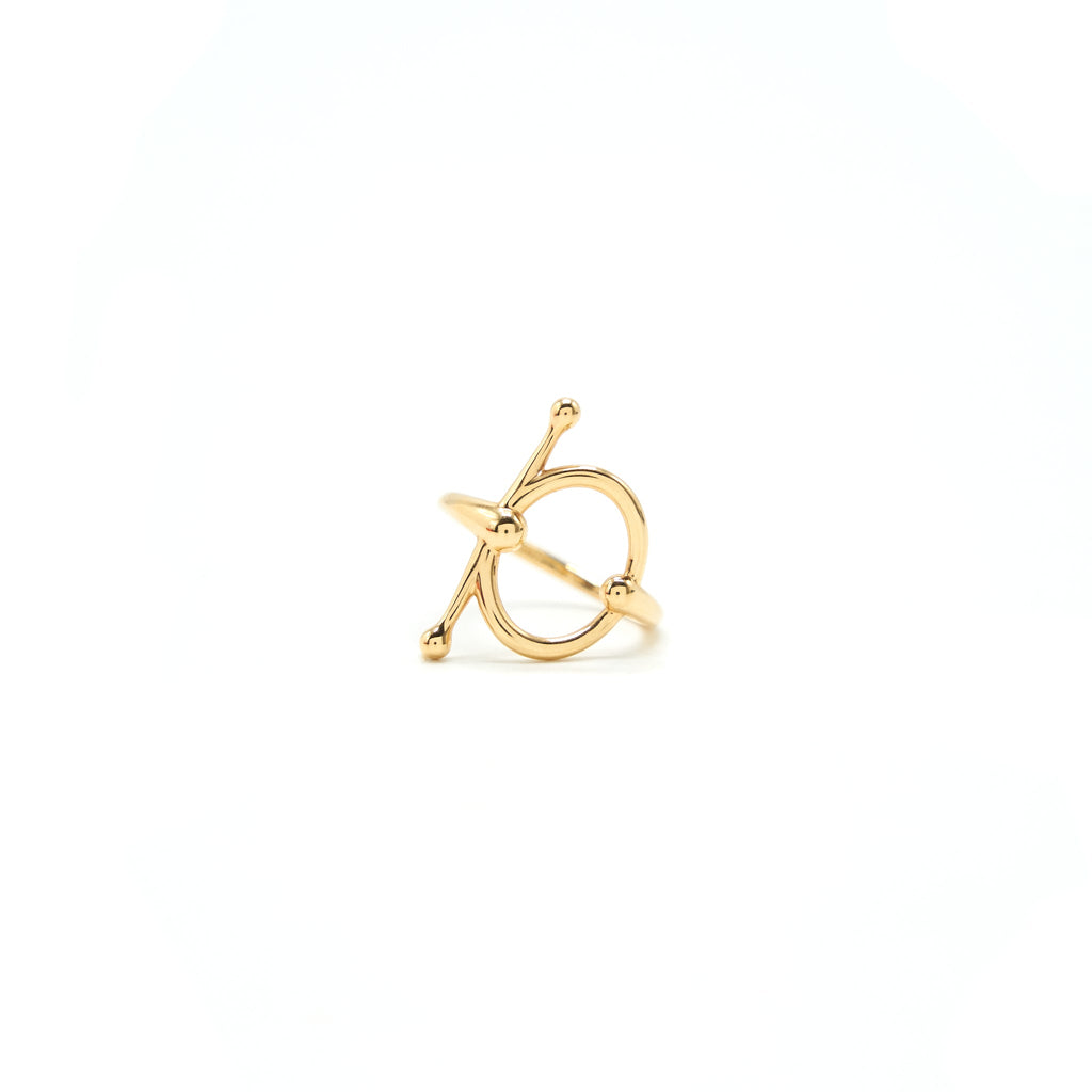 HERMES BAGUE FILET D OR PM RING