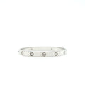 CARTIER LOVE BRACELET WHITE GOLD 4 DIAMONDS
