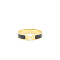 HERMES CLIC H BRACELET NOIR GHW