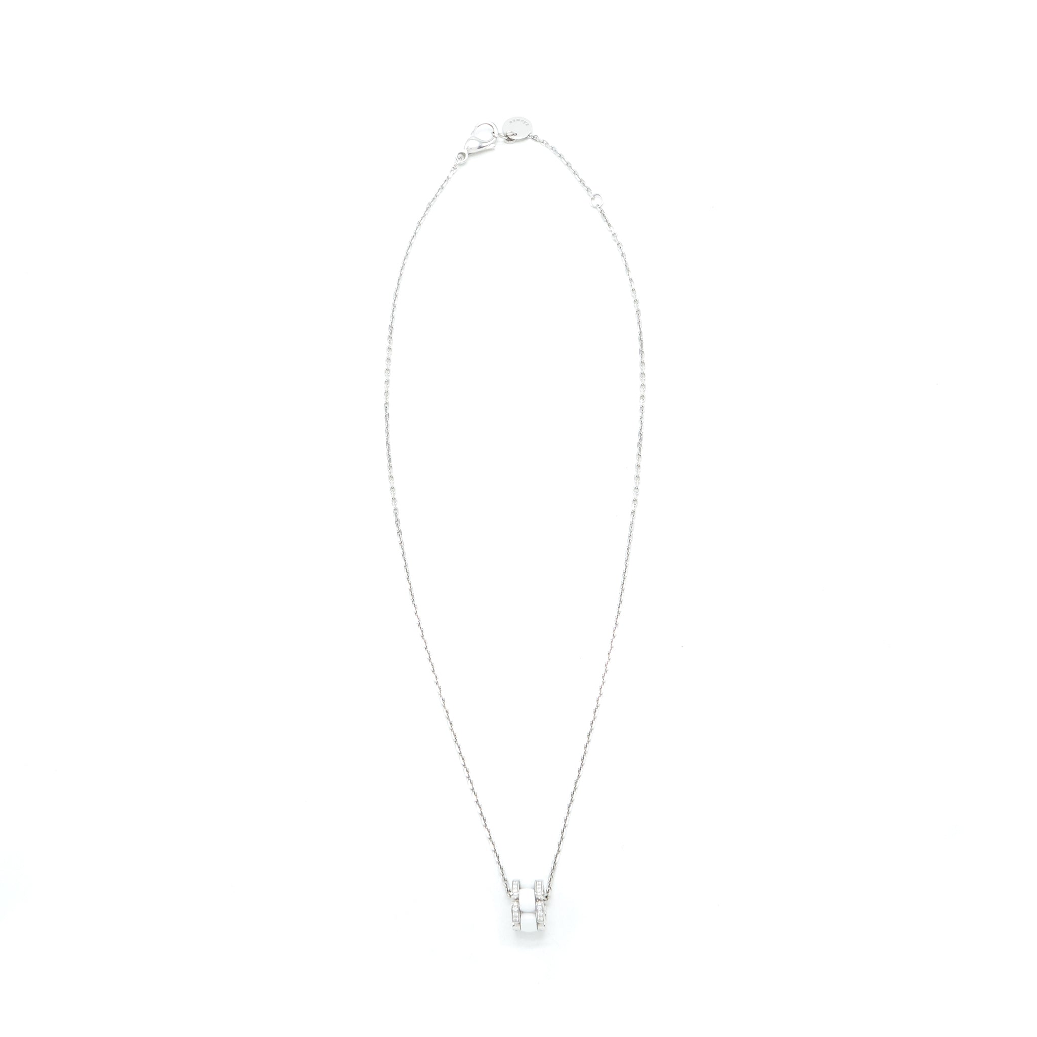 CHANEL ULTRA NECKLACE 18K WHITE GOLD, DIMOND, WHITE CERAMIC