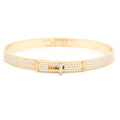HERMES KELLY BRACELET ROSE GOLD WITH FULL DIAMONDS