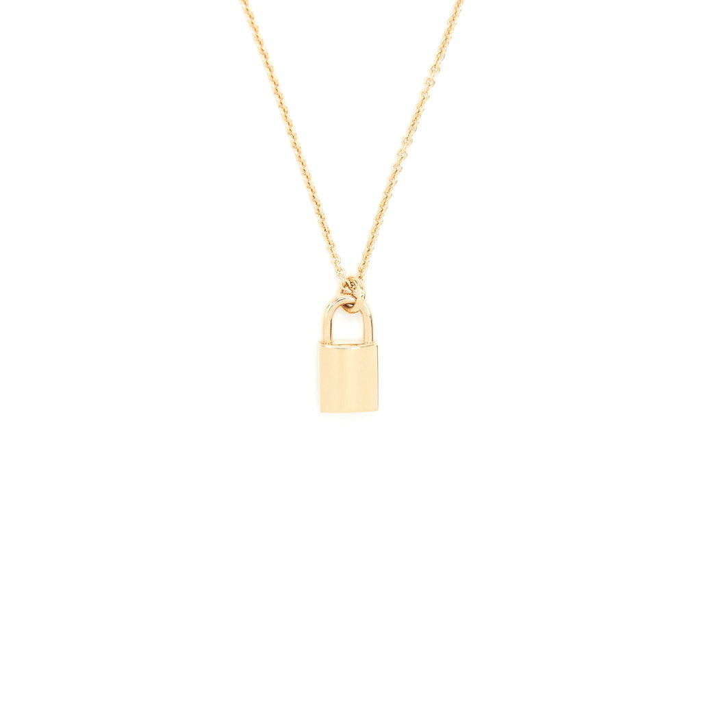 HERMES AMULETTE CADENAS PENDANT ROSE GOLD DIAMONDS