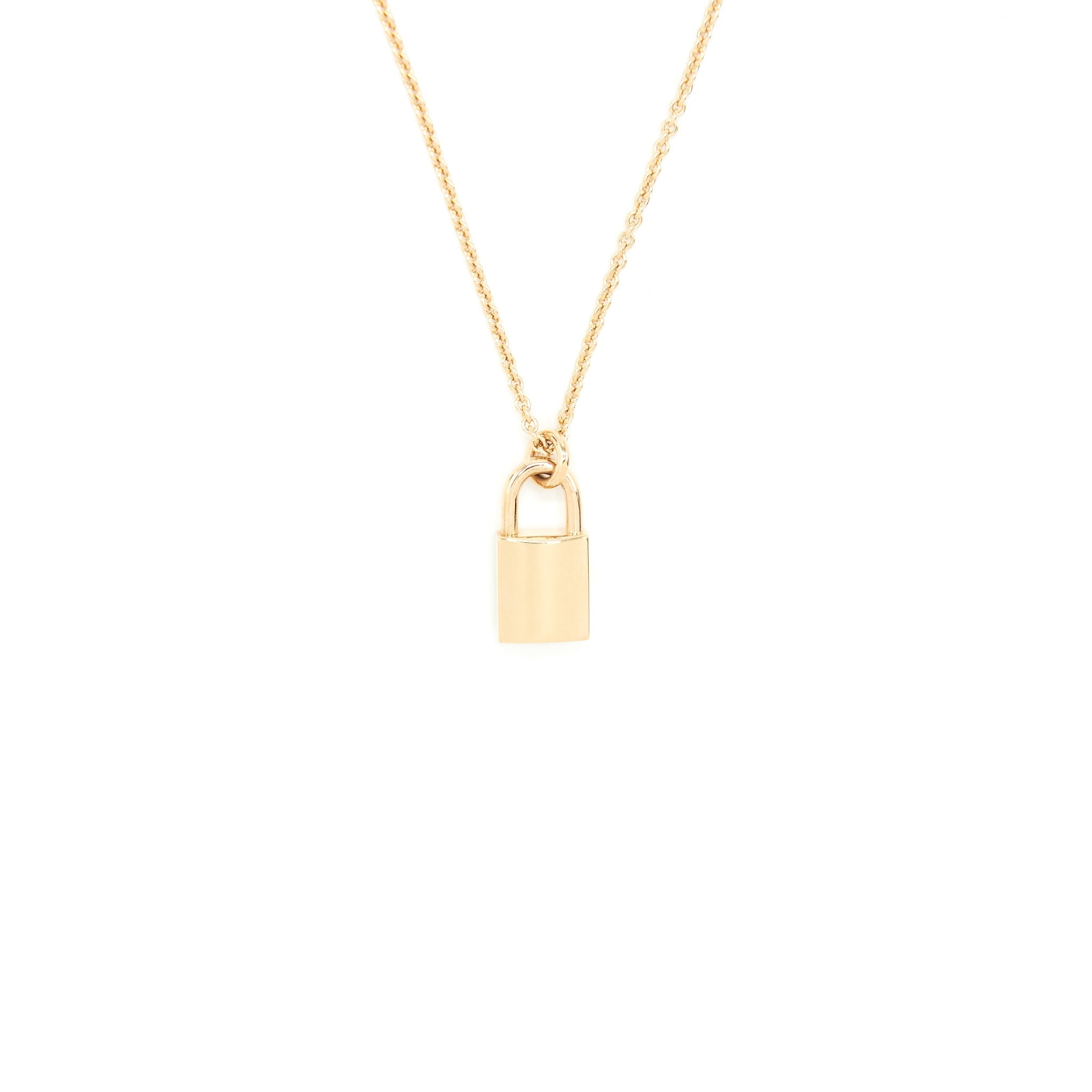 HERMES AMULETTE CADENAS PENDANT ROSE GOLD DIAMONDS