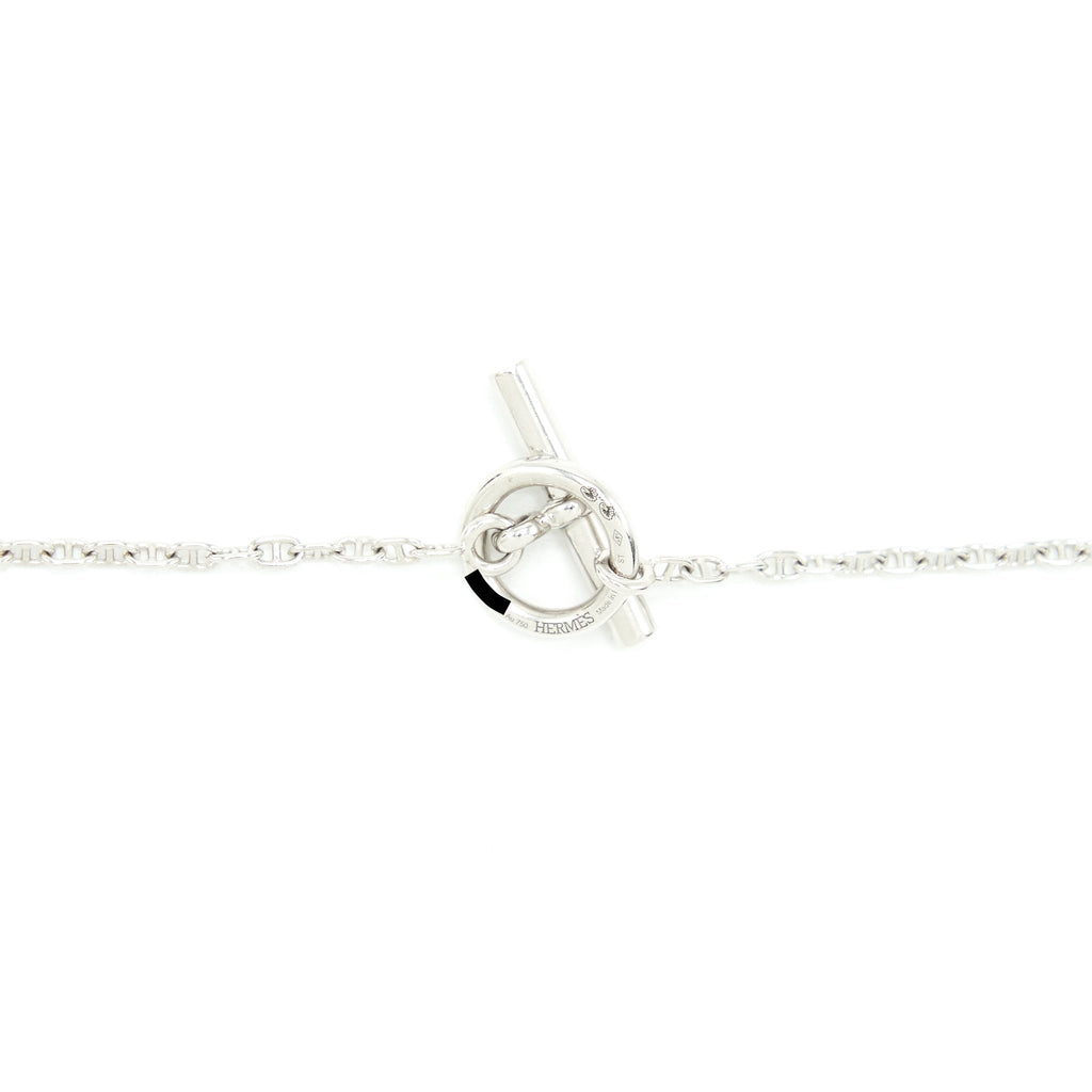 HERMES NEW FARANDOLE PENDANT WHITE GOLD WITH DIAMONDS