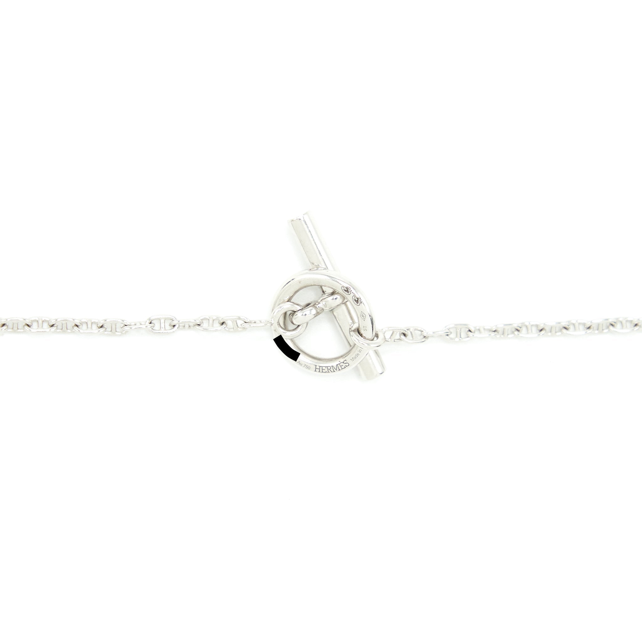 HERMES NEW FARANDOLE PENDANT WHITE GOLD WITH DIAMONDS