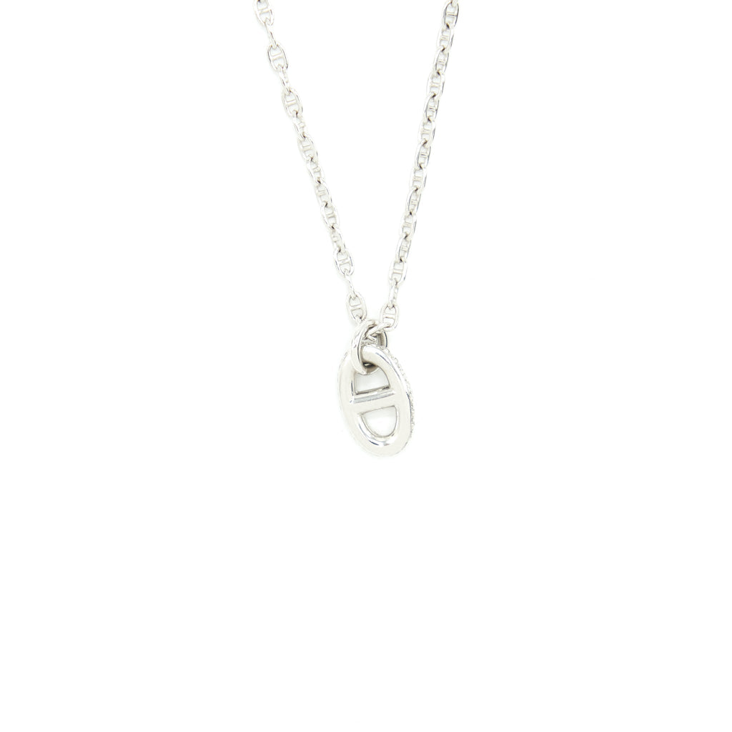 HERMES NEW FARANDOLE PENDANT WHITE GOLD WITH DIAMONDS