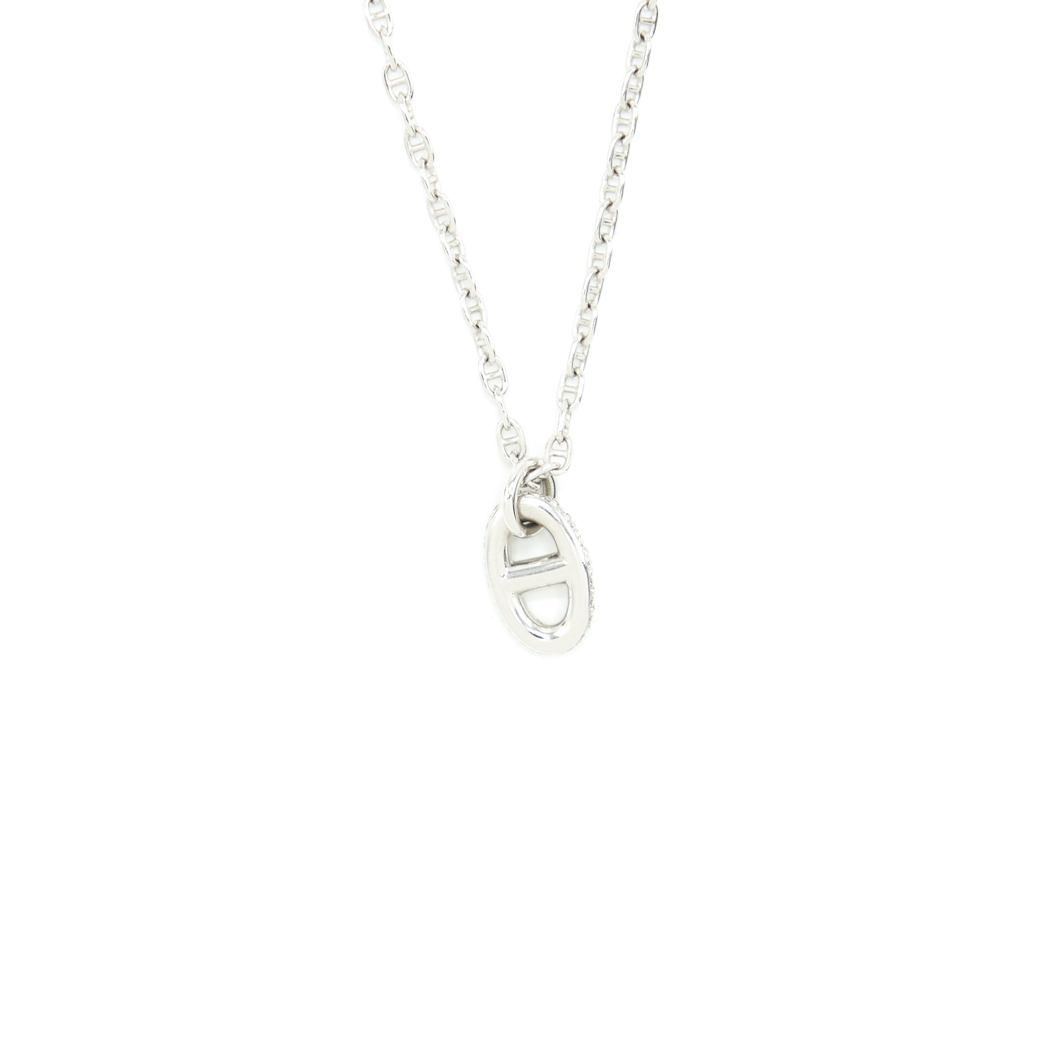 HERMES NEW FARANDOLE PENDANT WHITE GOLD WITH DIAMONDS