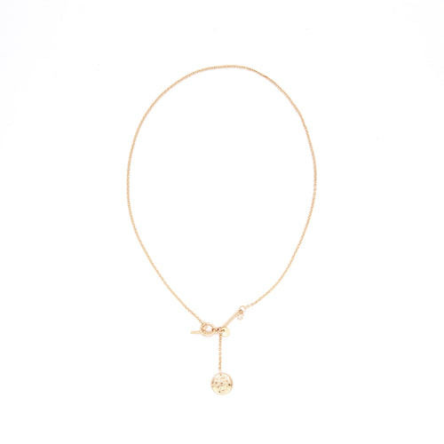 HERMES EX-LIBRIS PENDANT ROSE GOLD