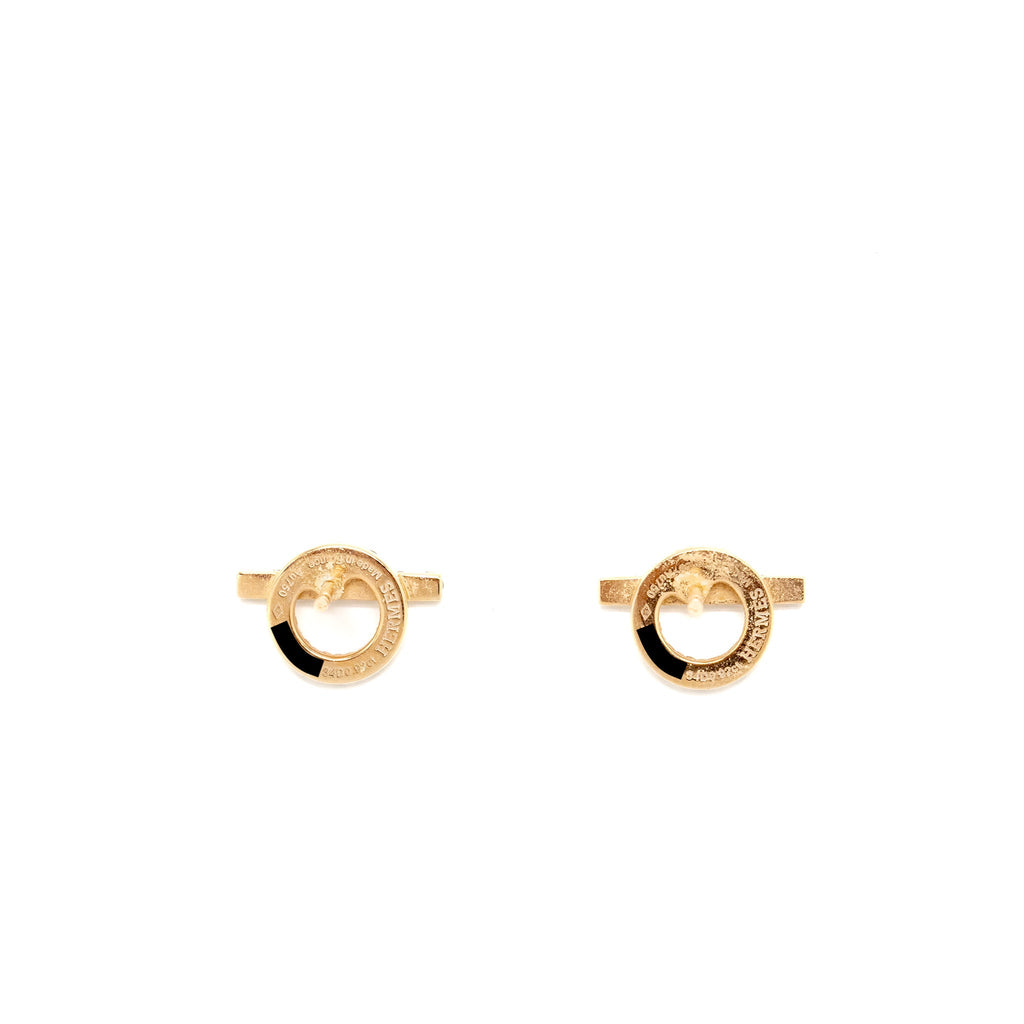 HERMES FINESSE EARRINGS ROSE GOLD DIAMONDS