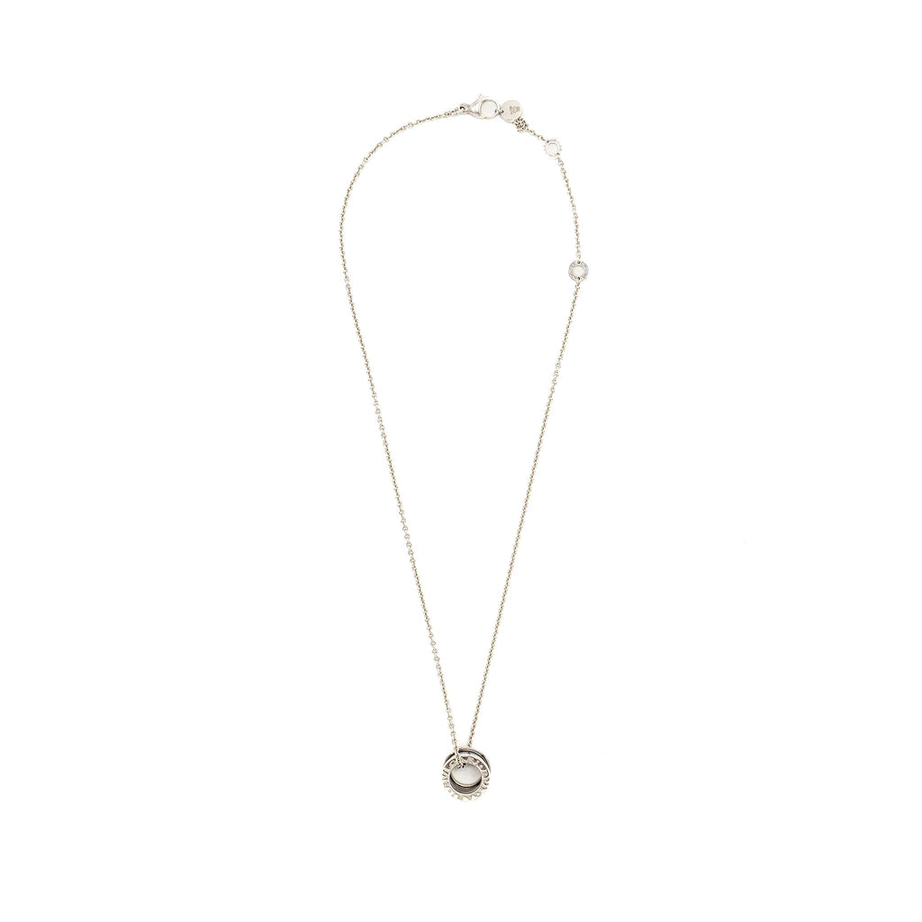 BVLGARI SAVE THE CHILDREN B ZERO NECKLACES BLACK CERAMIC/SILVER