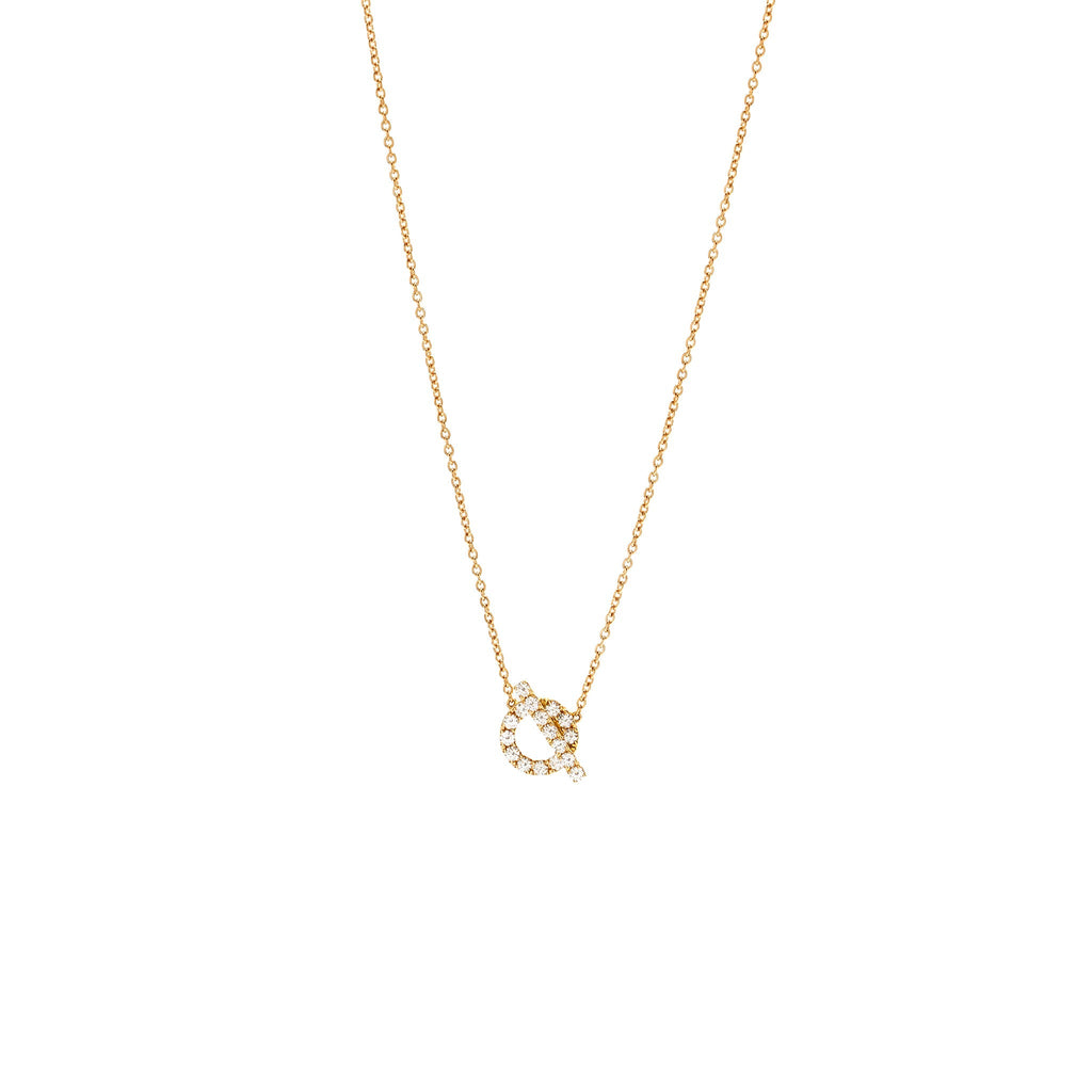 HERMES FINESSE NECKLACE ROSE GOLD DIAMONDS