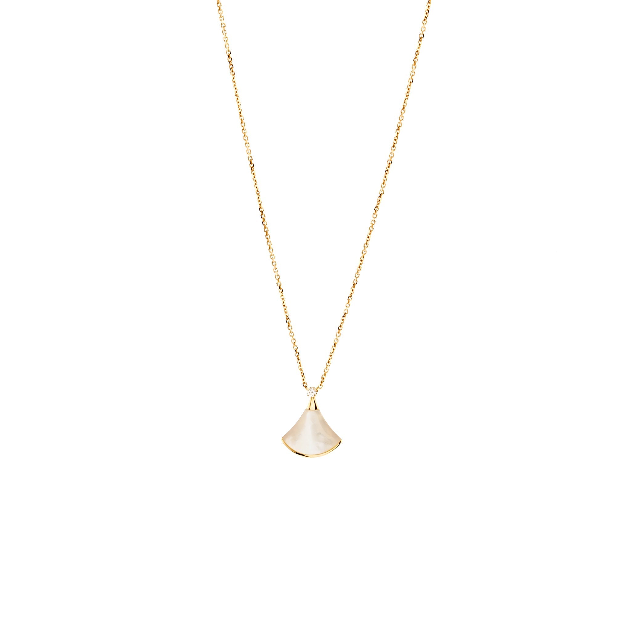 BVLGARI DIVAS’ DREAM NECKLACE MOTHER-OF-PEARL/DIAMOND ROSE GOLD