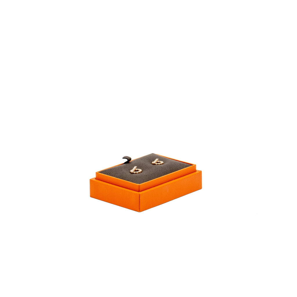 HERMES FINESSE EARRINGS ROSE GOLD DIAMONDS