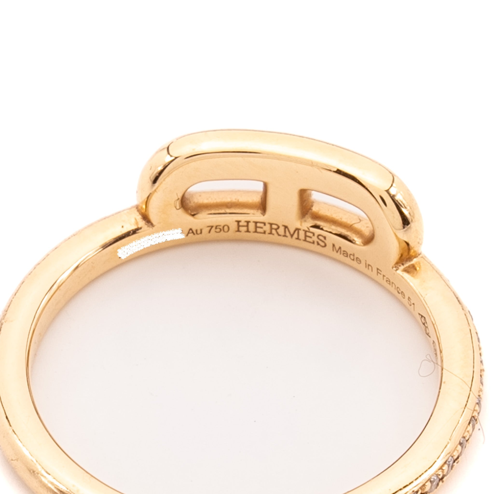 HERMES D’ANCRE RING ROSE GOLD, DIAMONDS