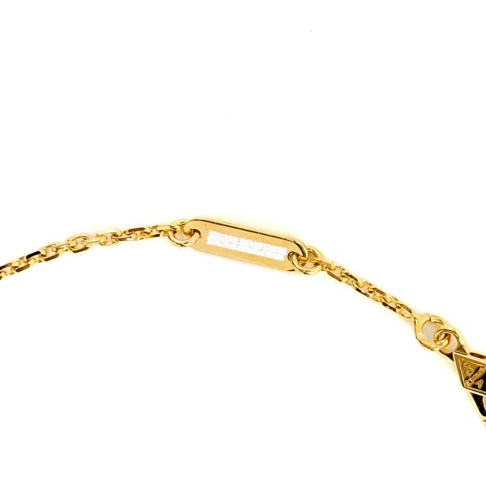 VAN CLEEF AND ARPELS VINTAGE ALHAMBRA PENDANT 18K YELLOW GOLD, MALACHITE