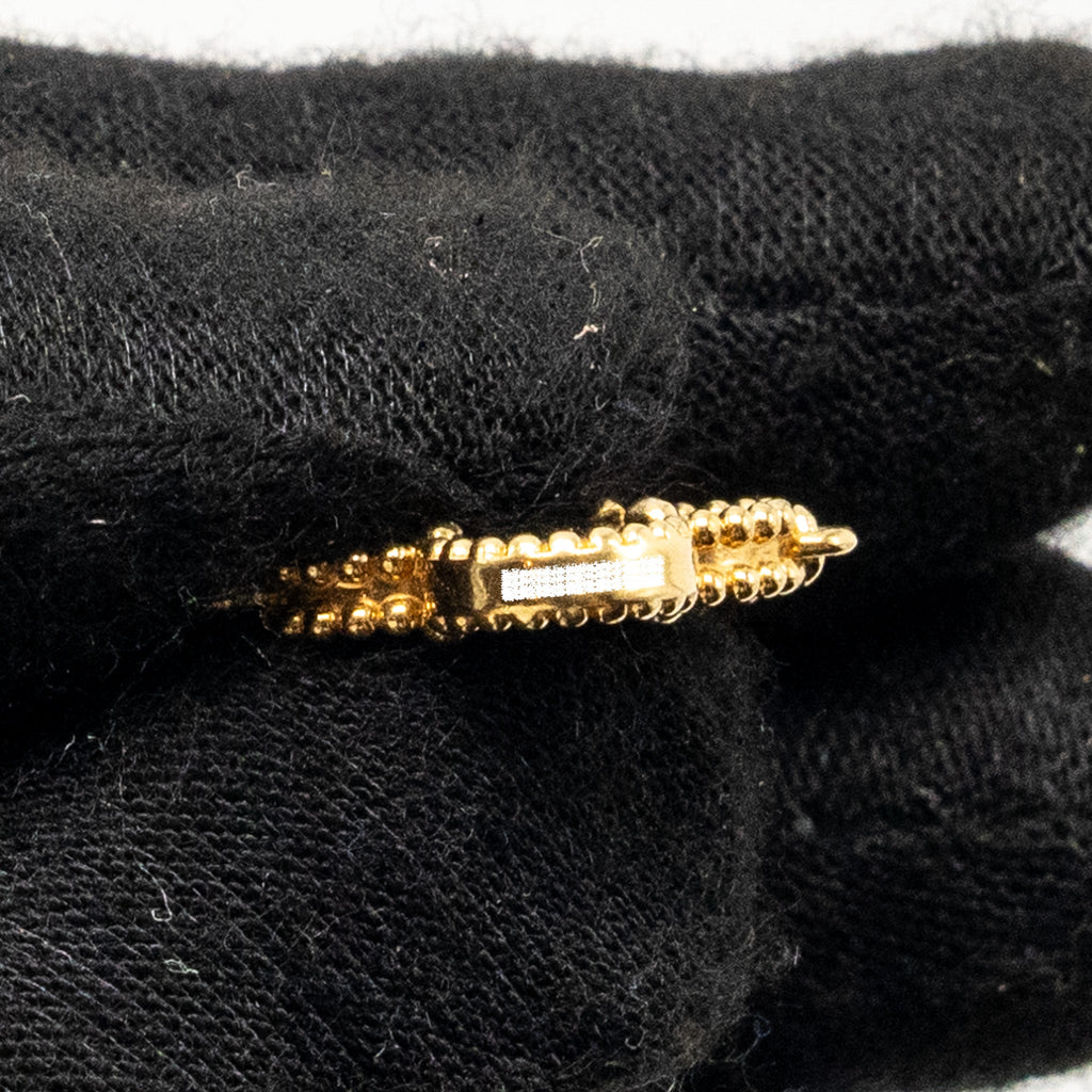 VAN CLEEF & ARPELS VINTAGE ALHAMBRA BRACELET 5 MOTIFS YELLOW GOLD, ONYX