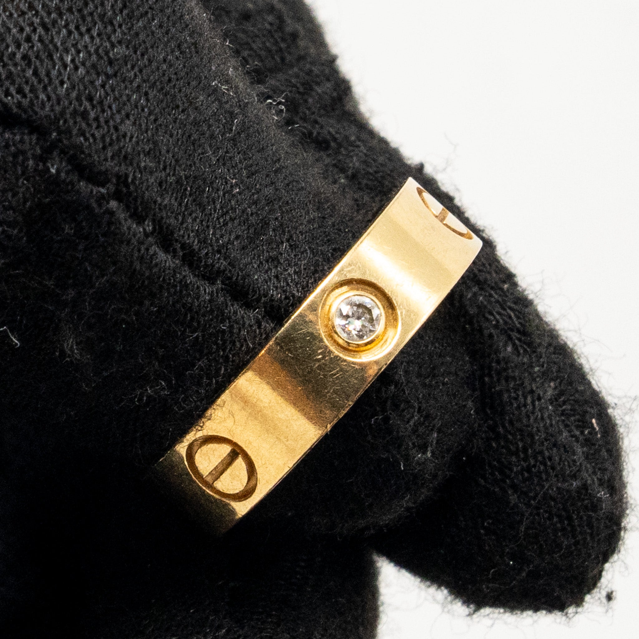 CARTIER LOVE RING YELLOW GOLD / 3 DIAMONDS