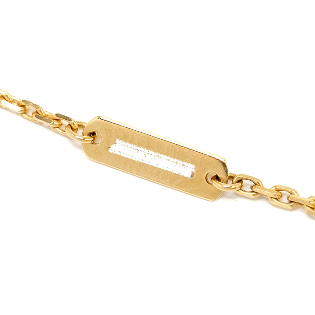 VAN CLEEF AND ARPELS VINTAGE ALHAMBRA PENDANT 18K YELLOW GOLD / CARNELIAN