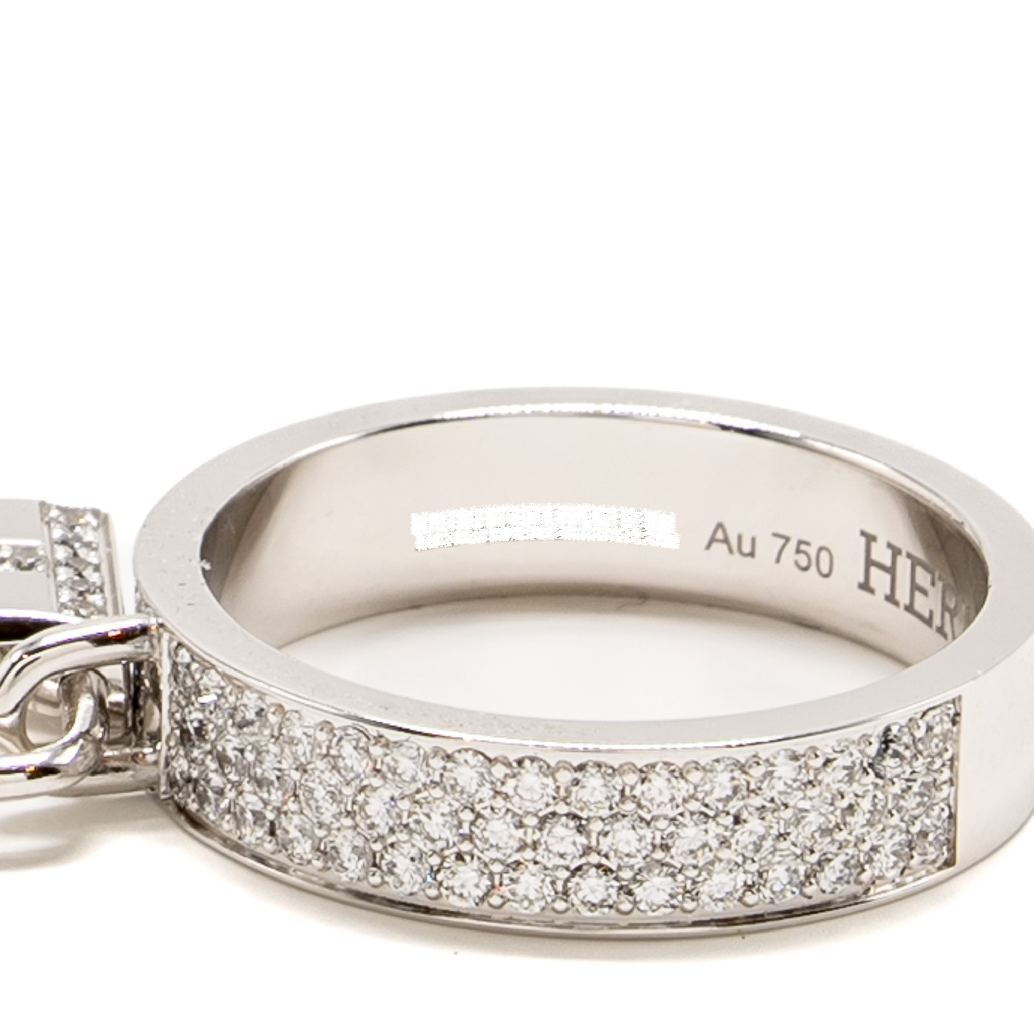 HERMES KELLY CADENAS RING WHITE GOLD,DIAMONDS