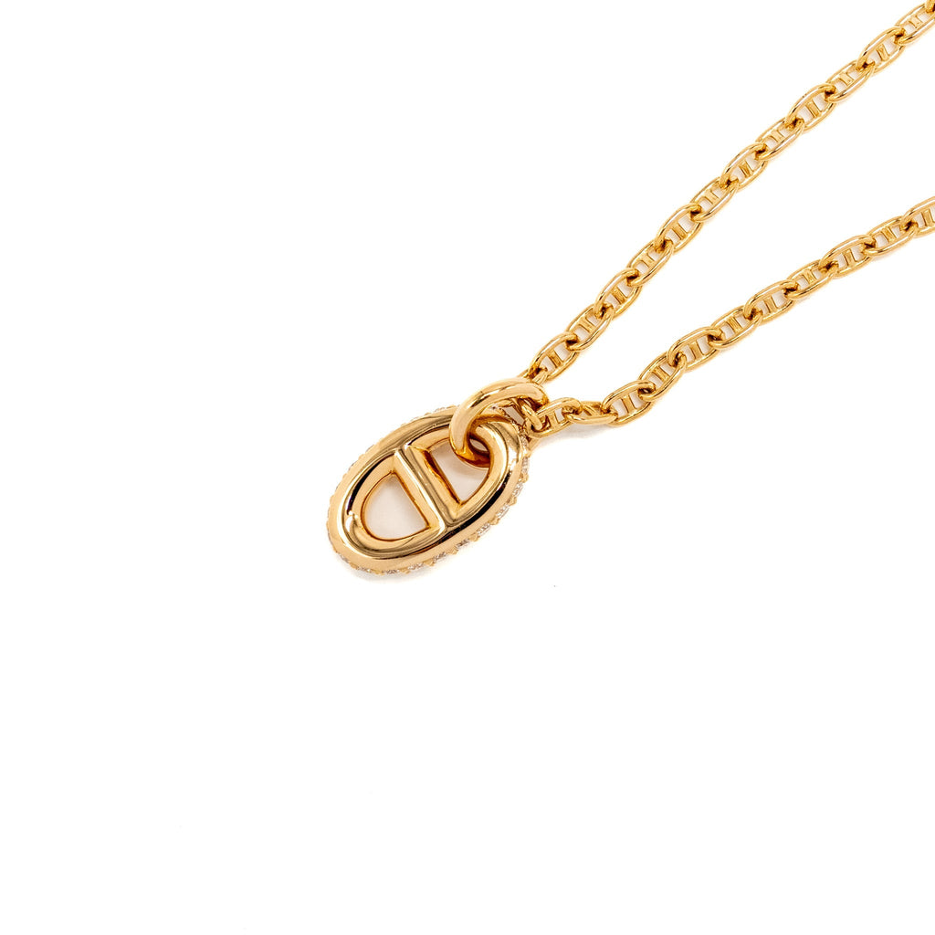 HERMES FARANDOLE PENDANT ROSE GOLD,DIAMONDS