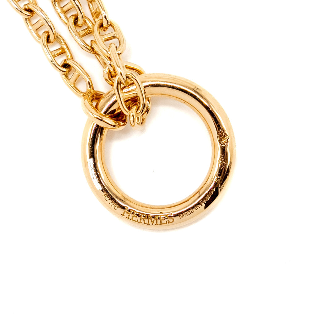 HERMES FARANDOLE PENDANT ROSE GOLD,DIAMONDS